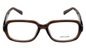 OPIUM Carbine Rectangular Women Opticals Brown