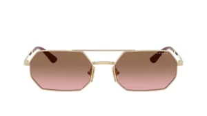 Brown Hexagon Sunglasses for Women
