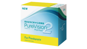 Monthly Disposable Pure Vision 2 Multifocal Lenses By Bausch and Lomb - 6 lens per Box