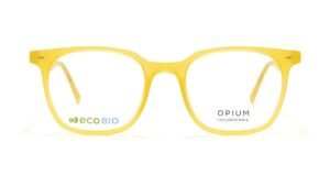 Citrine Yellow Unisex Square Opticals
