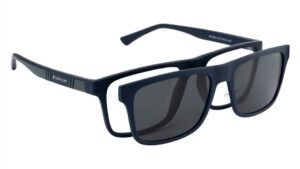 OPIUM Echo Unisex Polarized & Uv Protection  2 In1 Clip-On Magnetic Sunglasses
